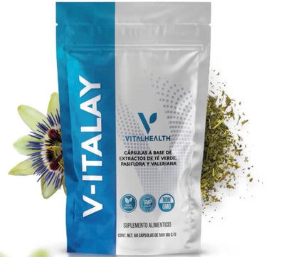 V-ITALAY Herbal Supplement for Relaxation & Nighttime Wellness | 60 Capsules