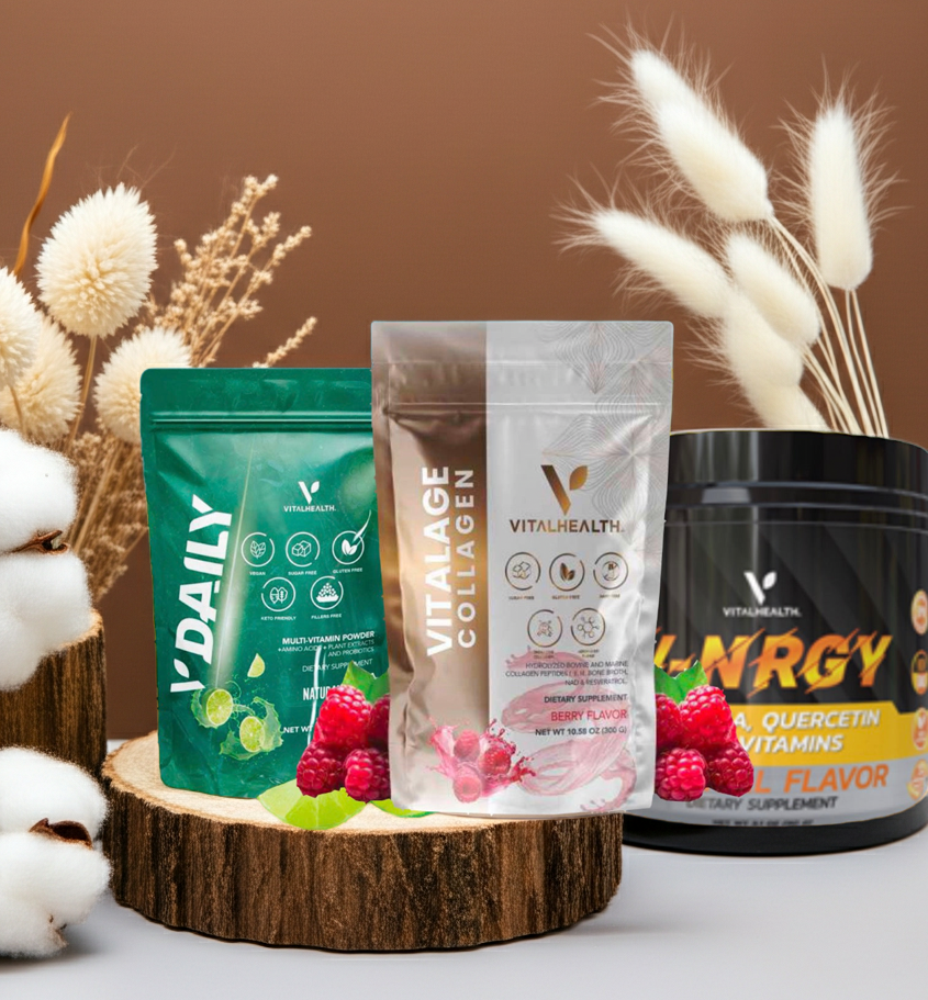 Combo Mañanero – V-Daily + Vitalage Collagen + v-NRGY